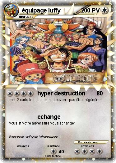 Pokemon équipage luffy