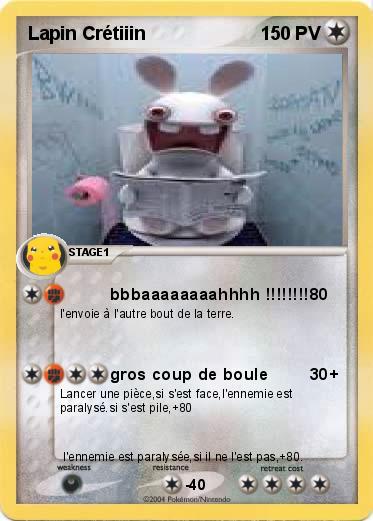 Pokemon Lapin Crétiiin
