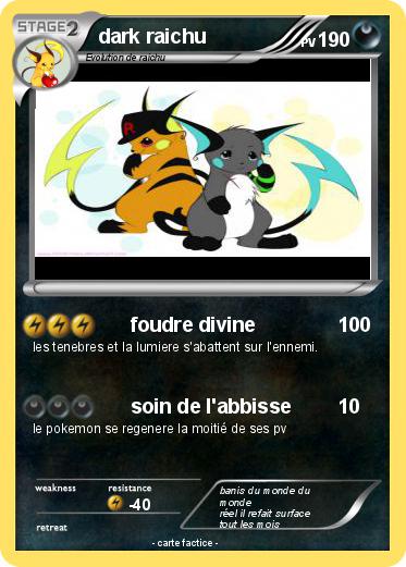 Pokemon dark raichu