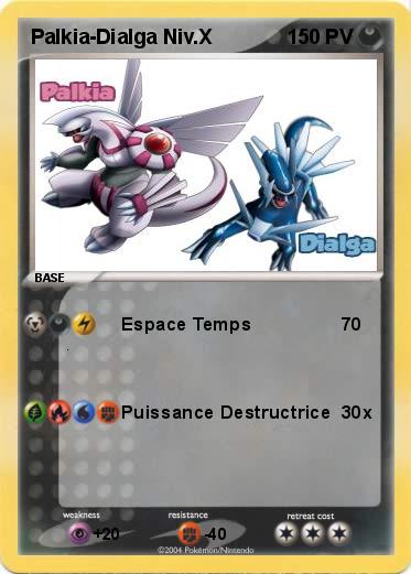 Pokemon Palkia-Dialga Niv.X