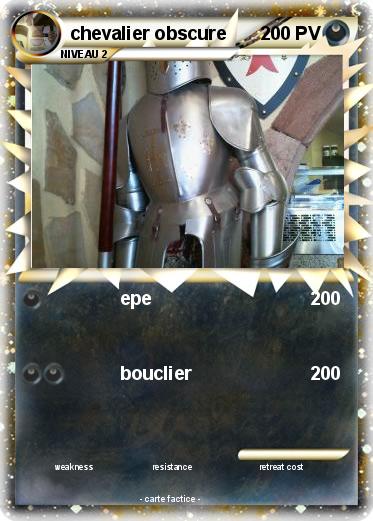 Pokemon chevalier obscure