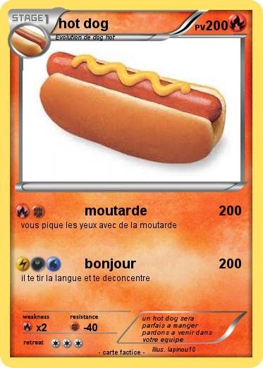 Pokemon hot dog