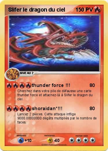 Pokemon Slifer le dragon du ciel