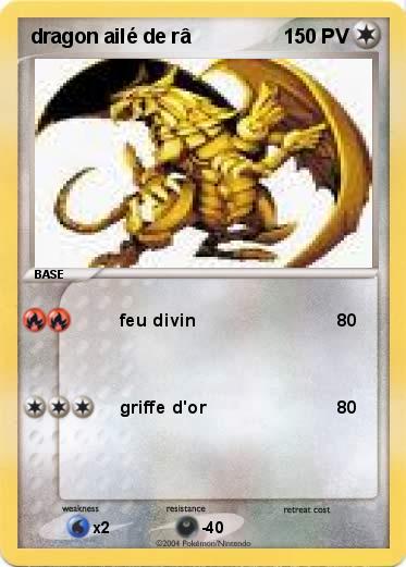 Pokemon dragon ailé de râ