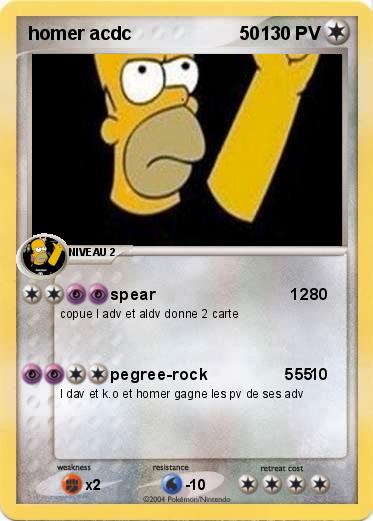 Pokemon homer acdc                     50