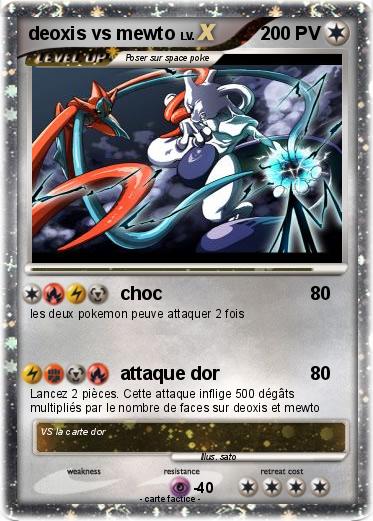 Pokemon deoxis vs mewto