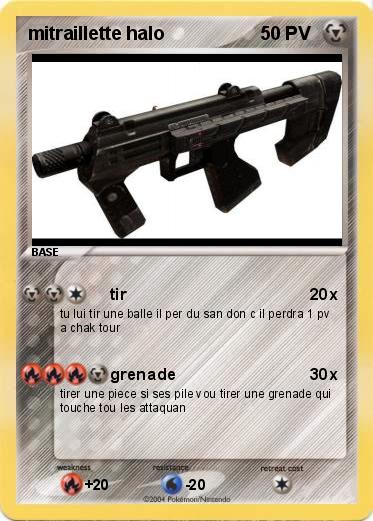 Pokemon mitraillette halo