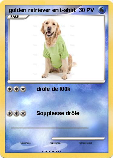 Pokemon golden retriever en t-shirt