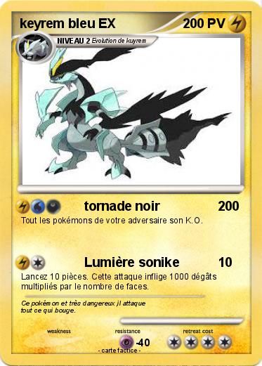 Pokemon keyrem bleu EX