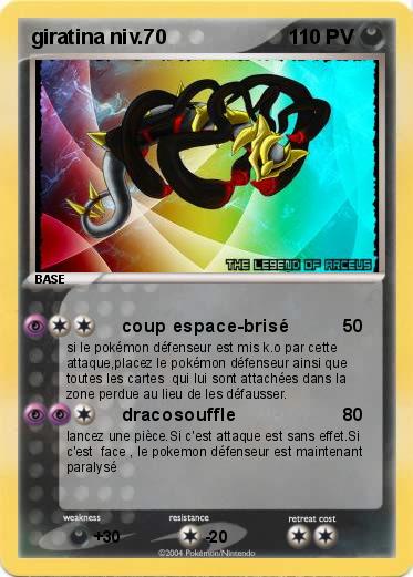 Pokemon giratina niv.70