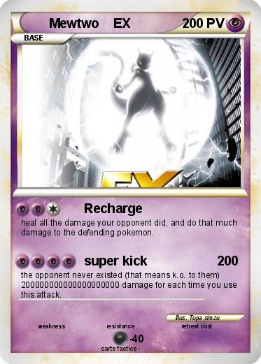 Pokemon Mewtwo    EX