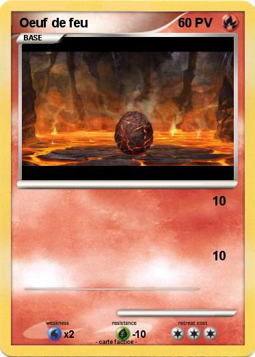 Pokemon Oeuf de feu