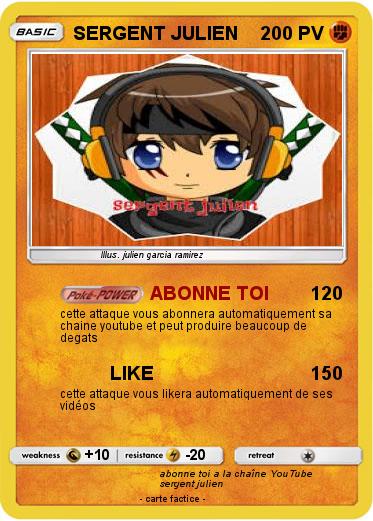 Pokemon SERGENT JULIEN