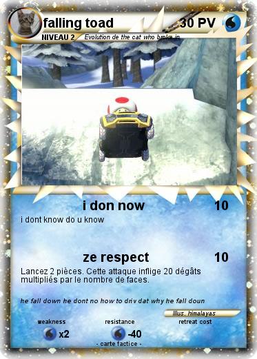 Pokemon falling toad