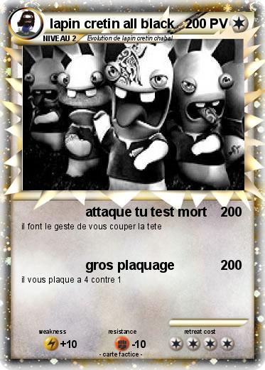 Pokemon lapin cretin all black