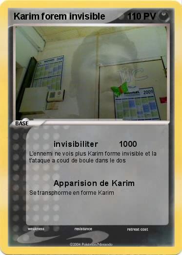 Pokemon Karim forem invisible