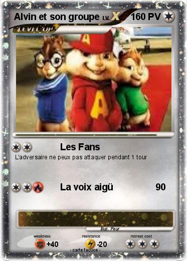 Pokemon Alvin et son groupe