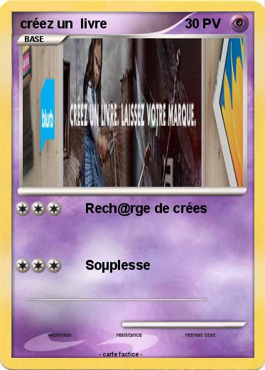 Pokemon créez un  livre