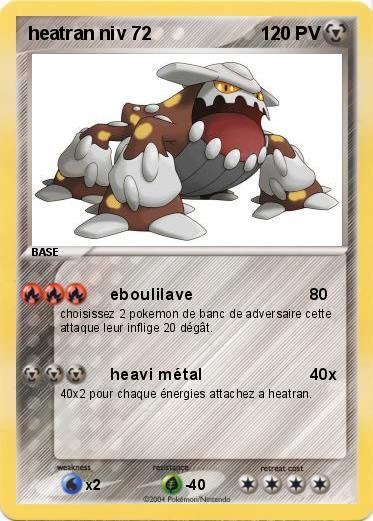 Pokemon heatran niv 72