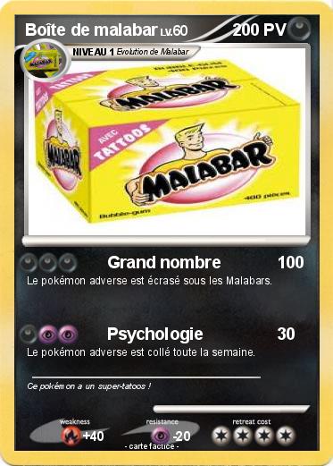 Pokemon Boîte de malabar
