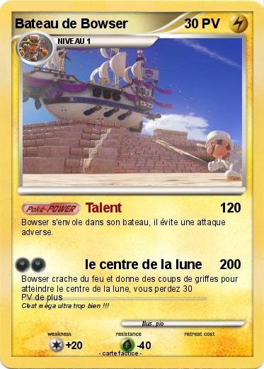 Pokemon Bateau de Bowser
