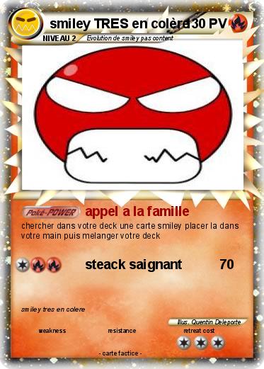 Pokemon smiley TRES en colère