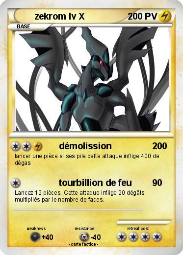 Pokemon zekrom lv X