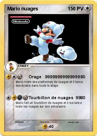 Pokemon Mario nuages