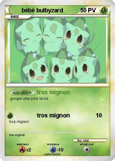 Pokemon bébé bulbyzard