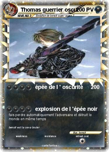 Pokemon Thomas guerrier oscur