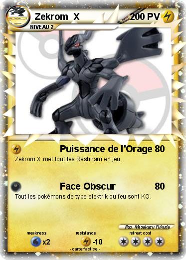 Pokemon Zekrom  X