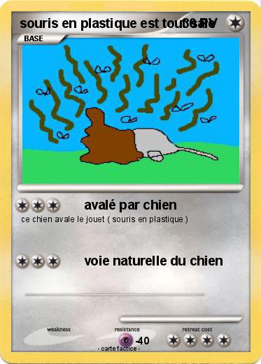 Pokemon souris en plastique est tout sale