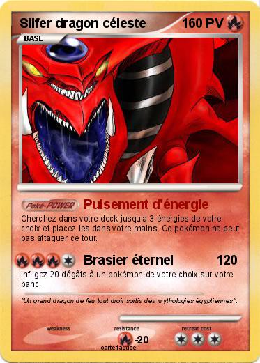Pokemon Slifer dragon céleste