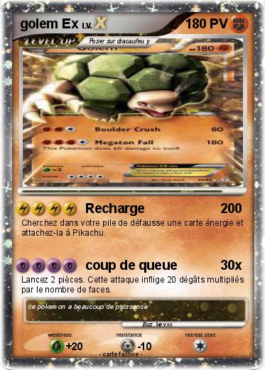Pokemon golem Ex