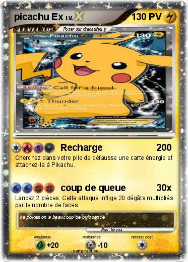 Pokemon picachu Ex