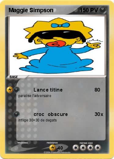 Pokemon Maggie Simpson