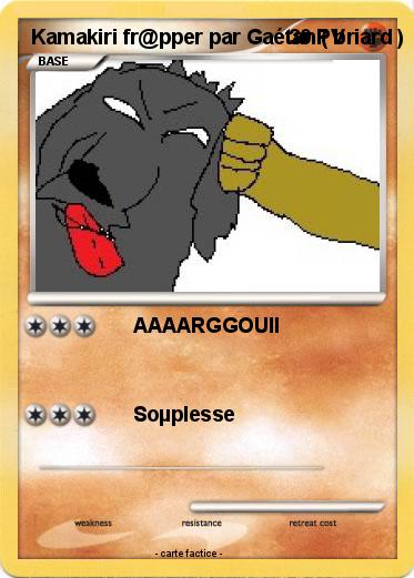 Pokemon Kamakiri fr@pper par Gaétan ( briard )