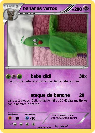 Pokemon bananas vertos