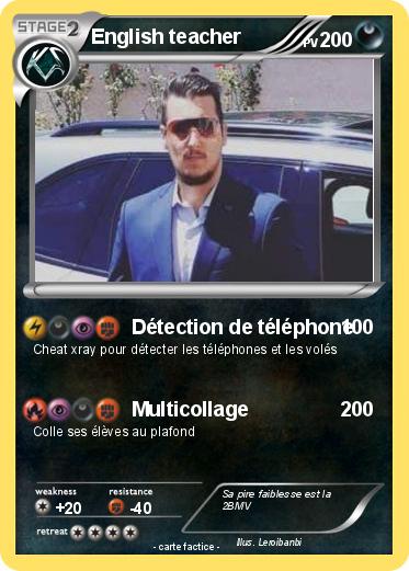 Pokemon English teacher