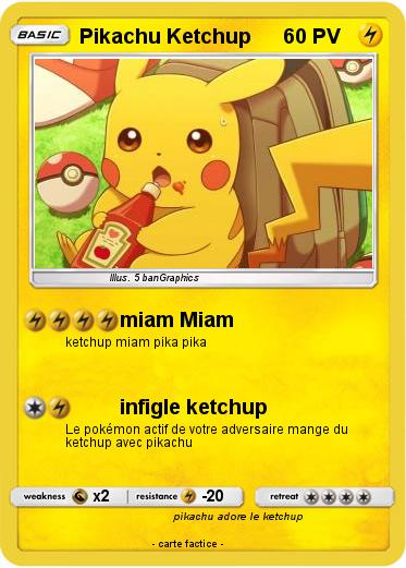 Pokemon Pikachu Ketchup