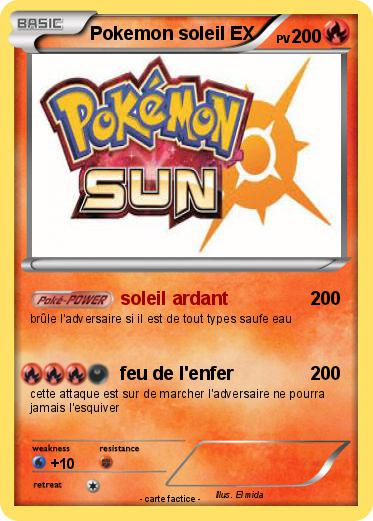 Pokemon Pokemon soleil EX