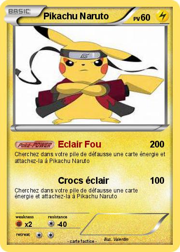 Pokemon Pikachu Naruto