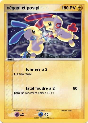 Pokemon négapi et posipi