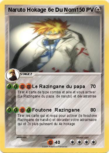 Pokemon Naruto Hokage 6e Du Nom