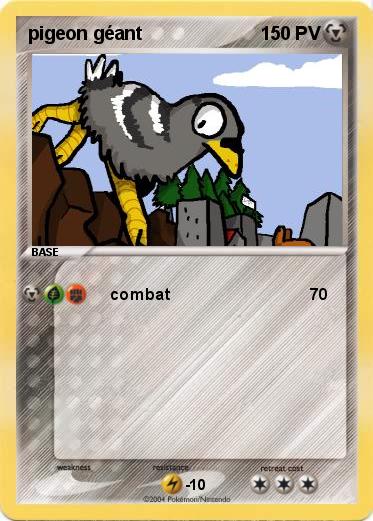 Pokemon pigeon géant