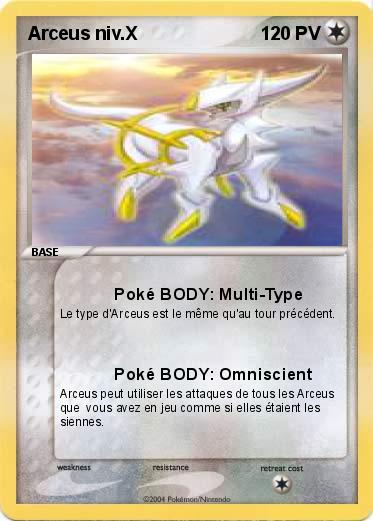 Pokemon Arceus niv.X