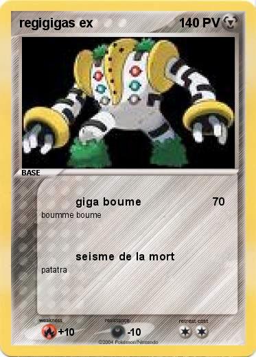 Pokemon regigigas ex