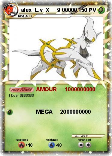 Pokemon alex  L.v  X     9 00000