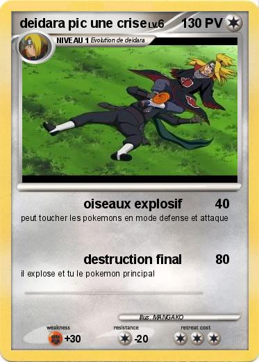 Pokemon deidara pic une crise