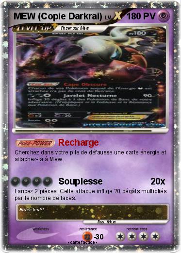 Pokemon MEW (Copie Darkrai)